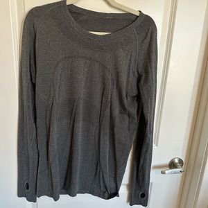 Dark Grey Lululemon Swiftly Tech Long Sleeve